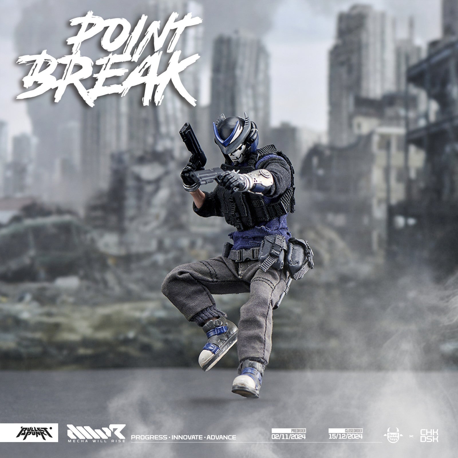 【新品即納】[FIG] Carbine(Point Break Version) 1:12 Scale Action Figure POINT BREAK(ポイント・ブレイク) 1/12 完成品 可動フィギュア Devil Toys(デビルトイズ)(20250630)