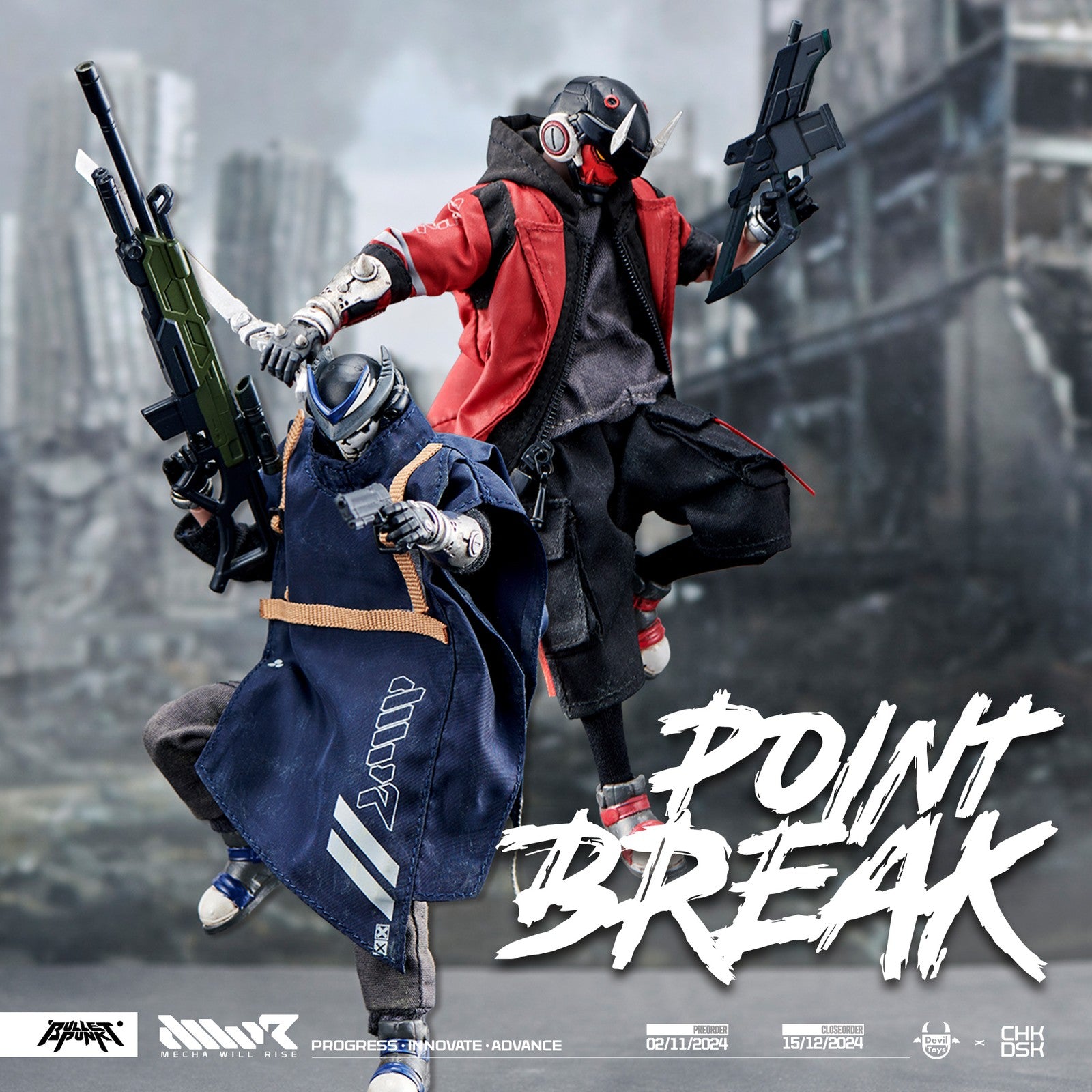 【予約安心出荷】[FIG] POINT BREAK Set(ポイント・ブレイク セット) 1/12 完成品 可動フィギュア Devil Toys(デビルトイズ)(2025年6月)