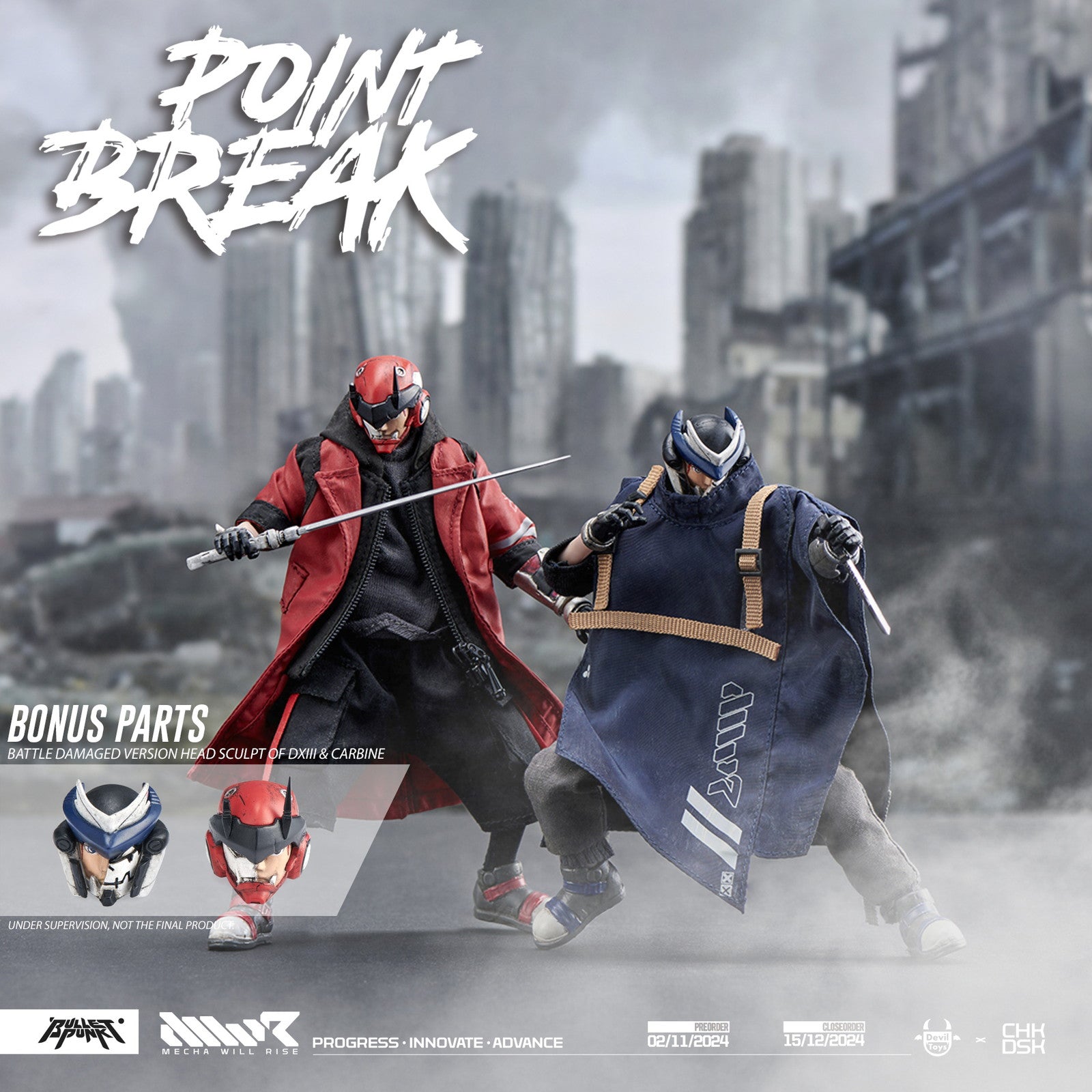 【新品即納】[FIG] POINT BREAK Set(ポイント・ブレイク セット) 1/12 完成品 可動フィギュア Devil Toys(デビルトイズ)(20250630)