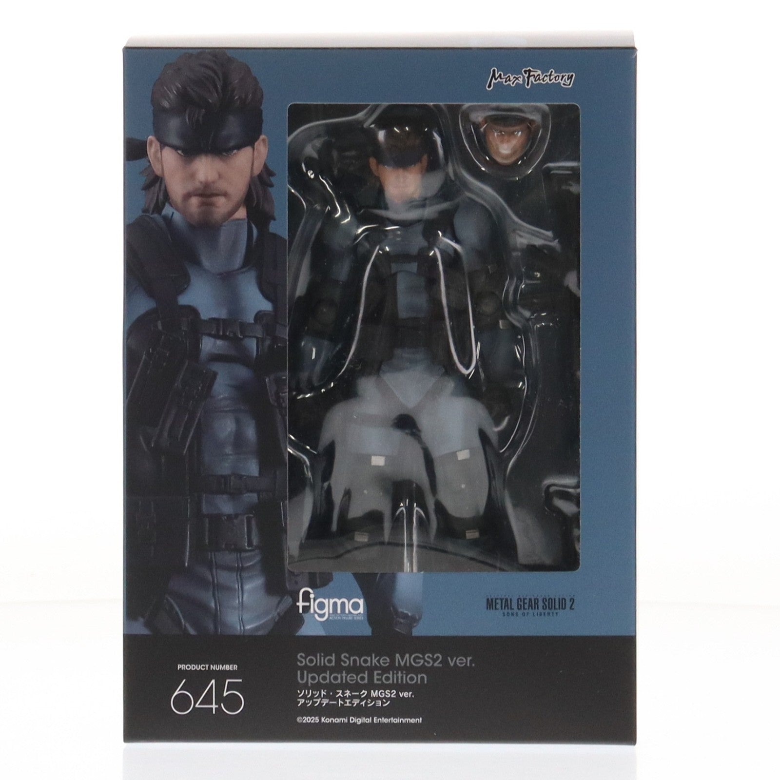 【中古即納】[FIG] グッドスマイルカンパニー公式ショップ特典付属 figma(フィグマ) 645 ソリッド・スネーク MGS2 ver. アップデートエディション METAL GEAR SOLID2 SONS OF LIBERTY(メタルギアソリッド2 サンズ・オブ・リバティ) 完成品 可動フィギュア マックスファクトリー(20251231)