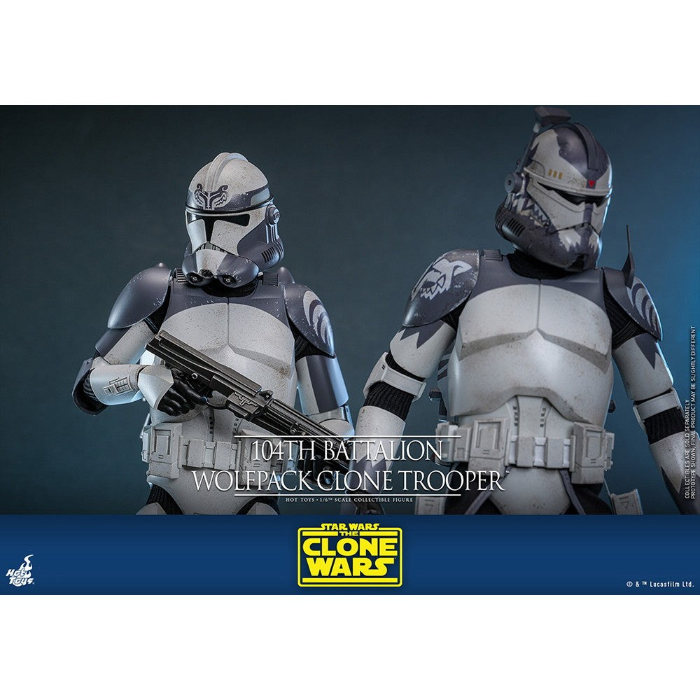 【新品】【お取り寄せ】[FIG] テレビ・マスターピース クローン・トルーパー(ウルフパック/第104大隊) STAR WARS(スター・ウォーズ) クローン・ウォーズ 1/6 完成品 アクションフィギュア(TMS142) ホットトイズ(20260131)