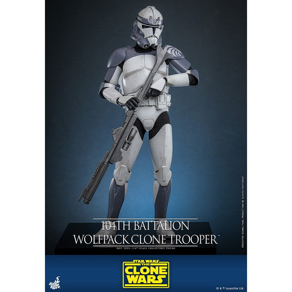 【新品】【お取り寄せ】[FIG] テレビ・マスターピース クローン・トルーパー(ウルフパック/第104大隊) STAR WARS(スター・ウォーズ) クローン・ウォーズ 1/6 完成品 アクションフィギュア(TMS142) ホットトイズ(20260131)