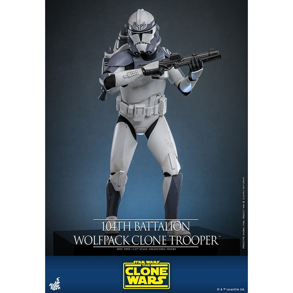 【新品】【お取り寄せ】[FIG] テレビ・マスターピース クローン・トルーパー(ウルフパック/第104大隊) STAR WARS(スター・ウォーズ) クローン・ウォーズ 1/6 完成品 アクションフィギュア(TMS142) ホットトイズ(20260131)