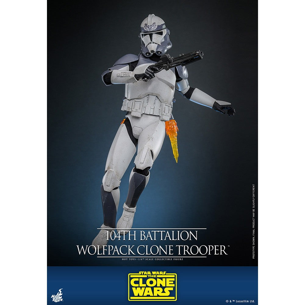 【新品】【お取り寄せ】[FIG] テレビ・マスターピース クローン・トルーパー(ウルフパック/第104大隊) STAR WARS(スター・ウォーズ) クローン・ウォーズ 1/6 完成品 アクションフィギュア(TMS142) ホットトイズ(20260131)