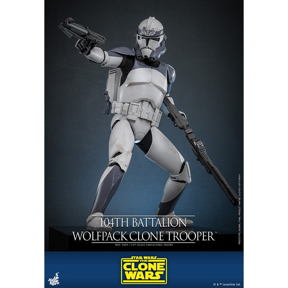 【新品】【お取り寄せ】[FIG] テレビ・マスターピース クローン・トルーパー(ウルフパック/第104大隊) STAR WARS(スター・ウォーズ) クローン・ウォーズ 1/6 完成品 アクションフィギュア(TMS142) ホットトイズ(20260131)