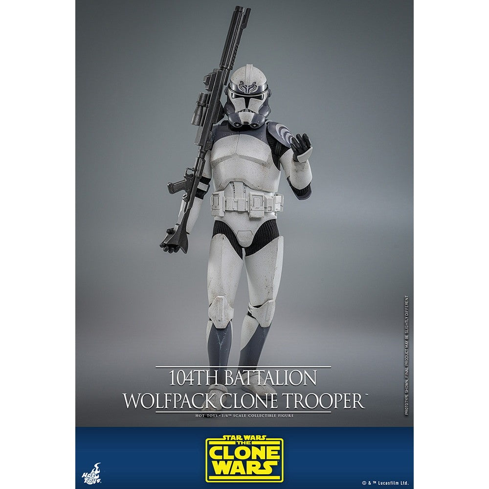 【新品】【お取り寄せ】[FIG] テレビ・マスターピース クローン・トルーパー(ウルフパック/第104大隊) STAR WARS(スター・ウォーズ) クローン・ウォーズ 1/6 完成品 アクションフィギュア(TMS142) ホットトイズ(20260131)