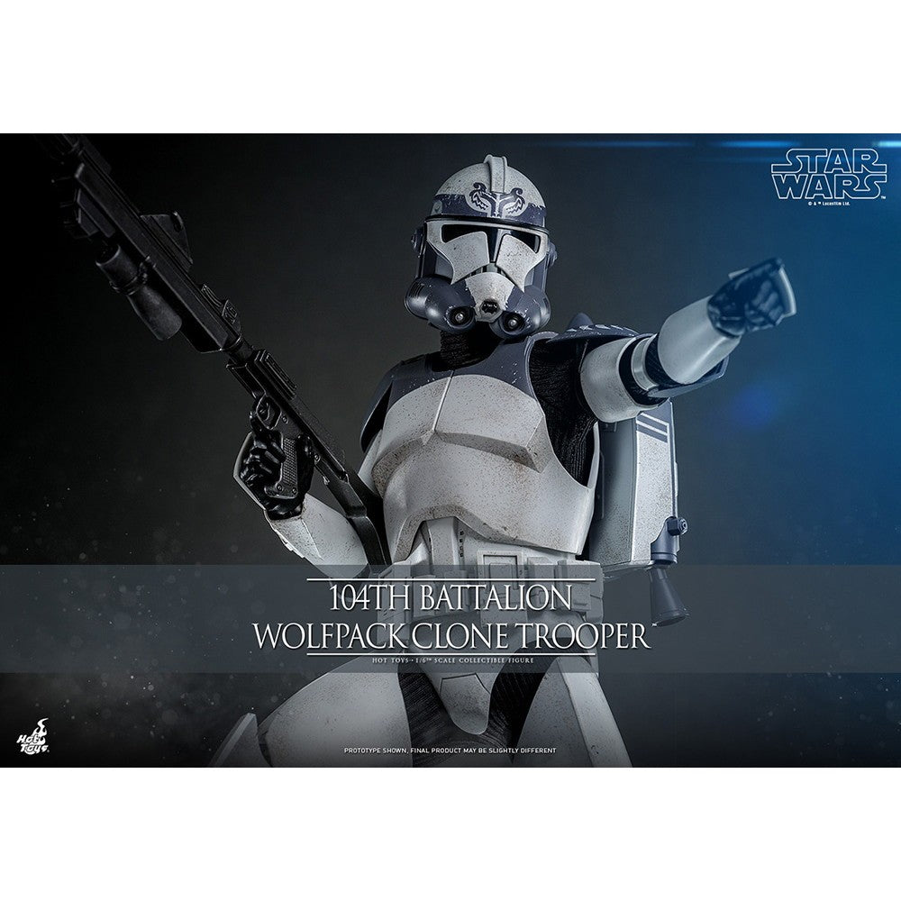 【新品】【お取り寄せ】[FIG] テレビ・マスターピース クローン・トルーパー(ウルフパック/第104大隊) STAR WARS(スター・ウォーズ) クローン・ウォーズ 1/6 完成品 アクションフィギュア(TMS142) ホットトイズ(20260131)