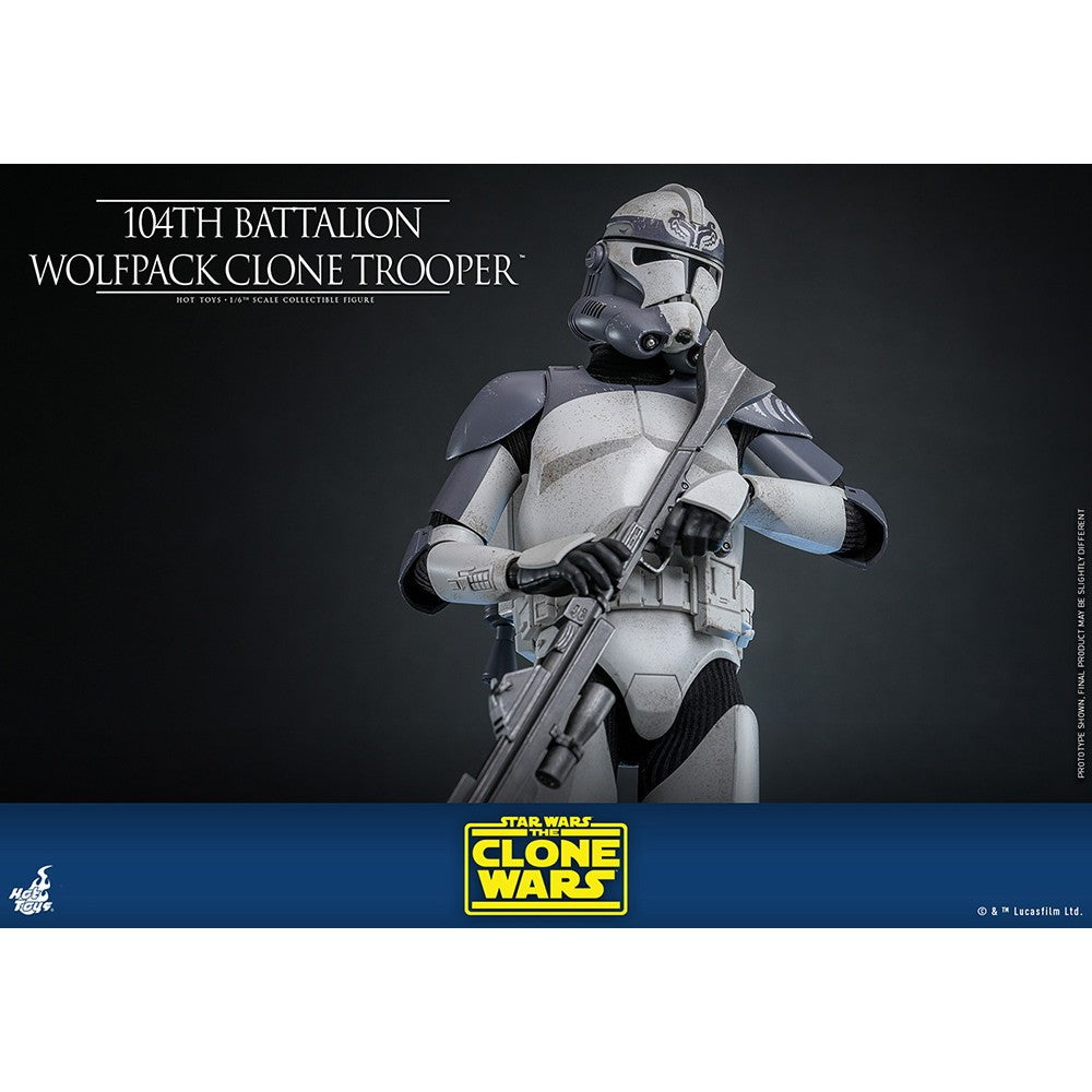 【新品】【お取り寄せ】[FIG] テレビ・マスターピース クローン・トルーパー(ウルフパック/第104大隊) STAR WARS(スター・ウォーズ) クローン・ウォーズ 1/6 完成品 アクションフィギュア(TMS142) ホットトイズ(20260131)