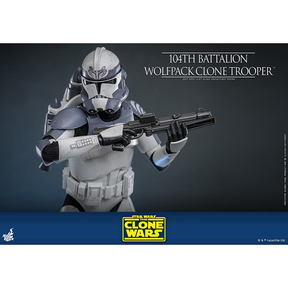 【新品】【お取り寄せ】[FIG] テレビ・マスターピース クローン・トルーパー(ウルフパック/第104大隊) STAR WARS(スター・ウォーズ) クローン・ウォーズ 1/6 完成品 アクションフィギュア(TMS142) ホットトイズ(20260131)