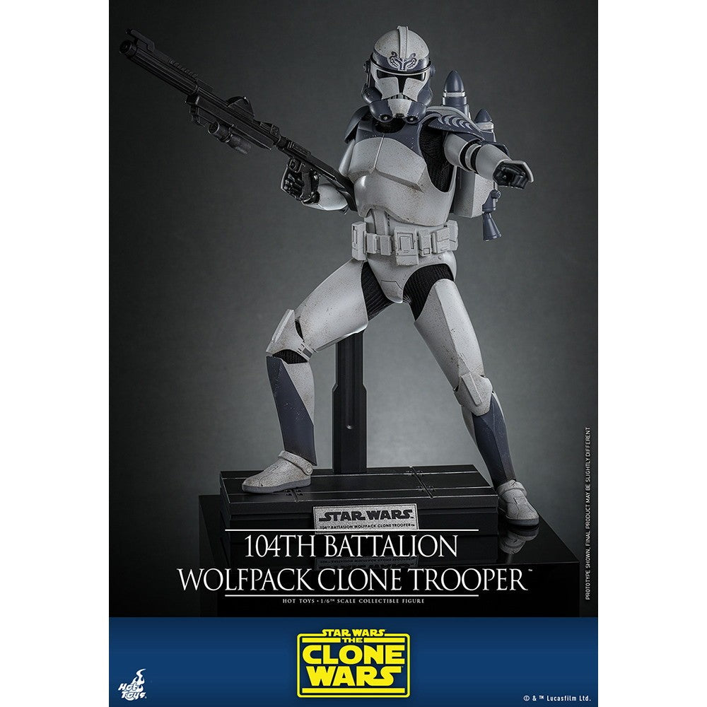【新品】【お取り寄せ】[FIG] テレビ・マスターピース クローン・トルーパー(ウルフパック/第104大隊) STAR WARS(スター・ウォーズ) クローン・ウォーズ 1/6 完成品 アクションフィギュア(TMS142) ホットトイズ(20260131)