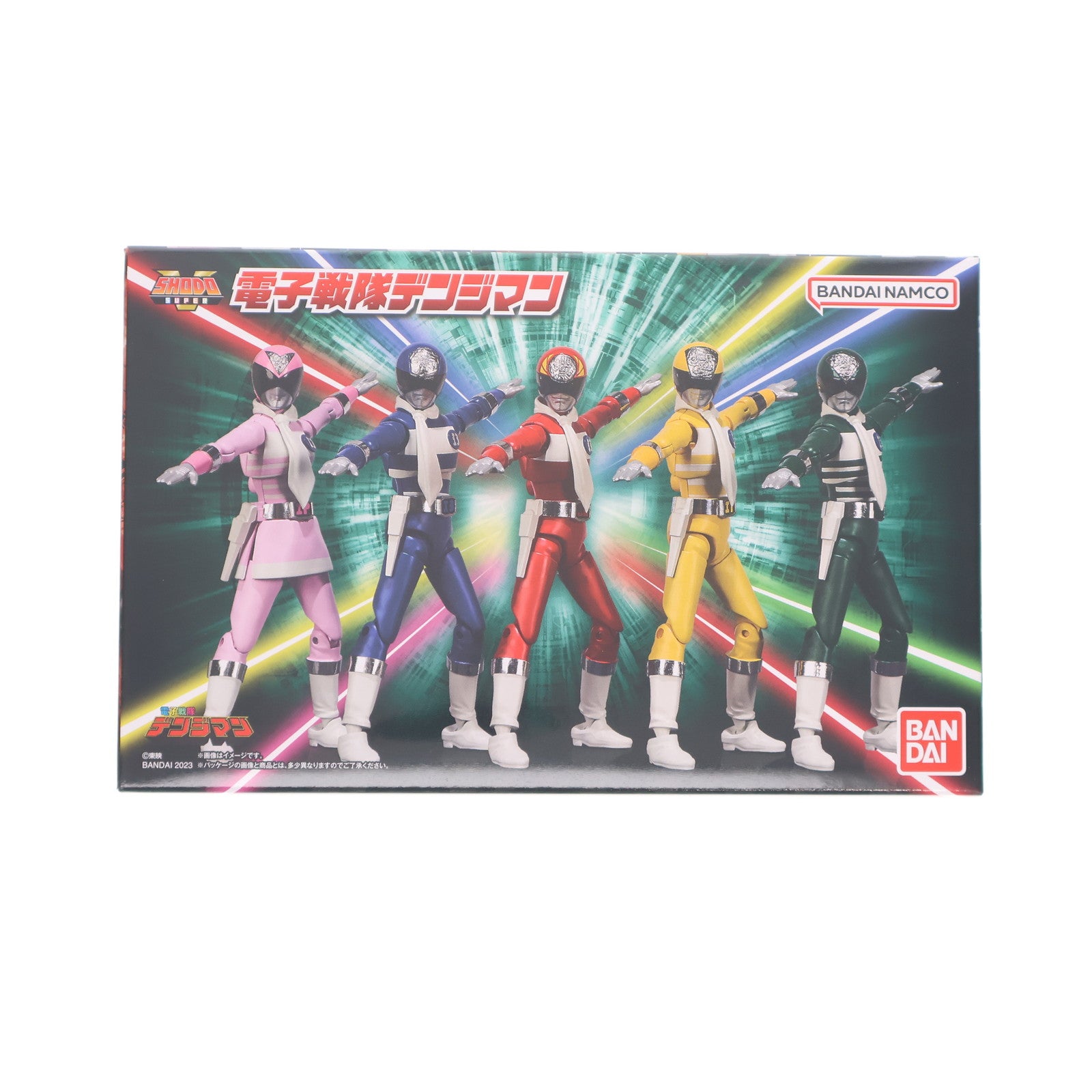 【中古即納】[FIG] (食玩) プレミアムバンダイ限定 SHODO SUPER 電子戦隊デンジマン 可動フィギュア バンダイ(20230124)