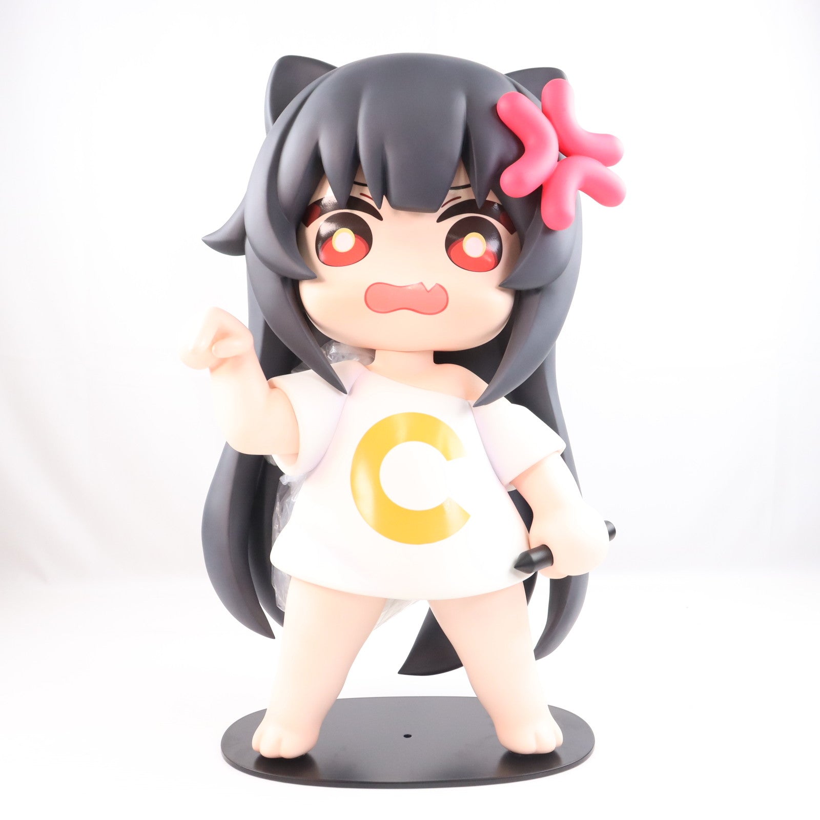 【中古即納】[FIG] ミニフィギュア付属 猫娘スタンプシリーズ Cちゃん「消えろ!」 OMAHA×蜜汁工坊 1/1 完成品 フィギュア OMAHA(オマハ)(20250531)