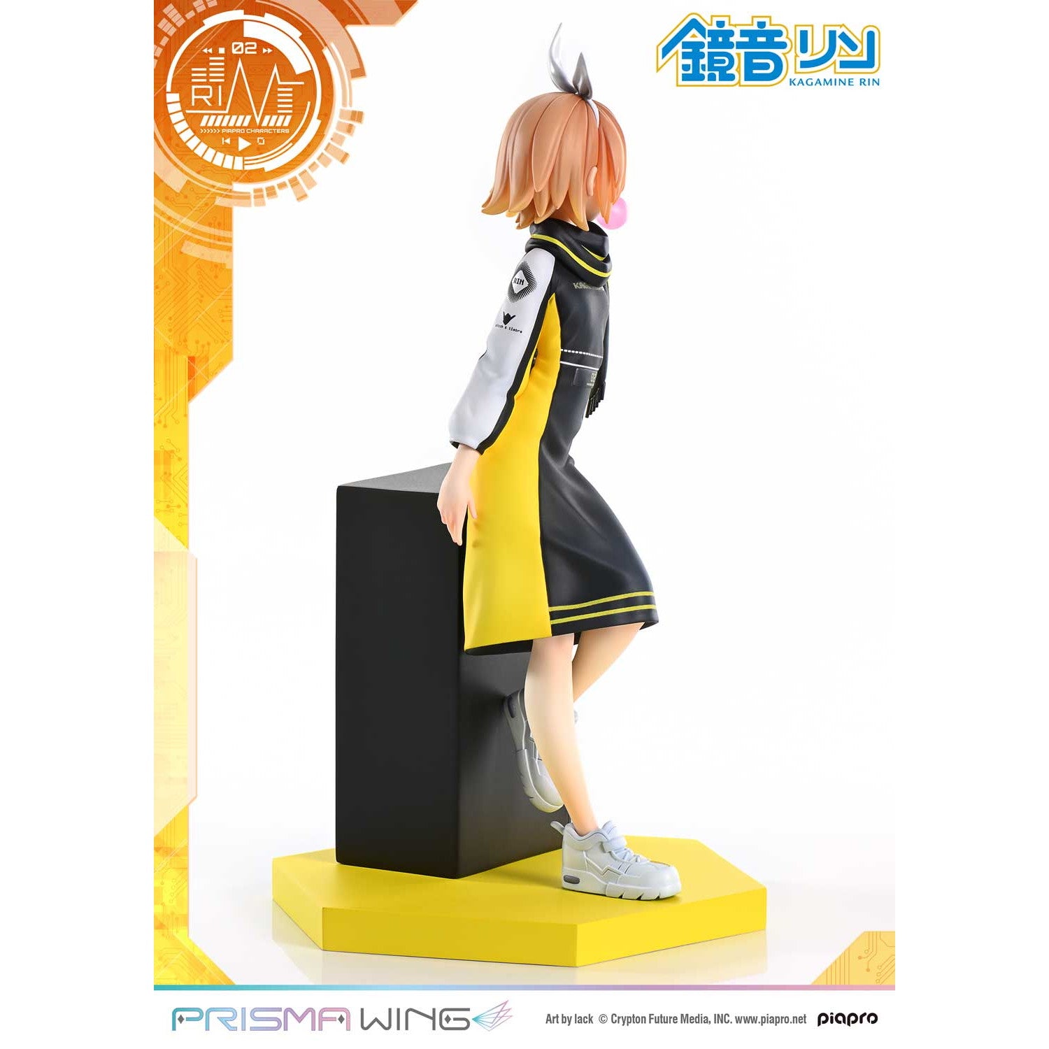 【予約安心出荷】[FIG] PRISMA WING 鏡音リン(かがみねりん) 『Art by lack』 ピアプロキャラクターズ 1/7 完成品 フィギュア(PWPCL-03P) プライム1スタジオ(2025年12月)