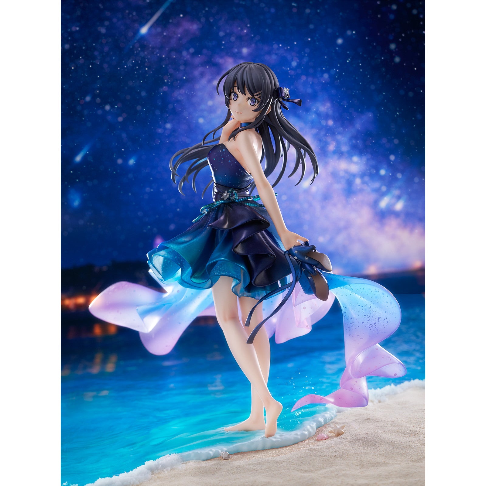 【新品即納】[FIG] SHIBUYA SCRAMBLE FIGURE 桜島麻衣(さくらじままい) -Starry Dress Ver.- 青春ブタ野郎はバニーガール先輩の夢を見ない 1/7 完成品 フィギュア CyberZ(20260220)