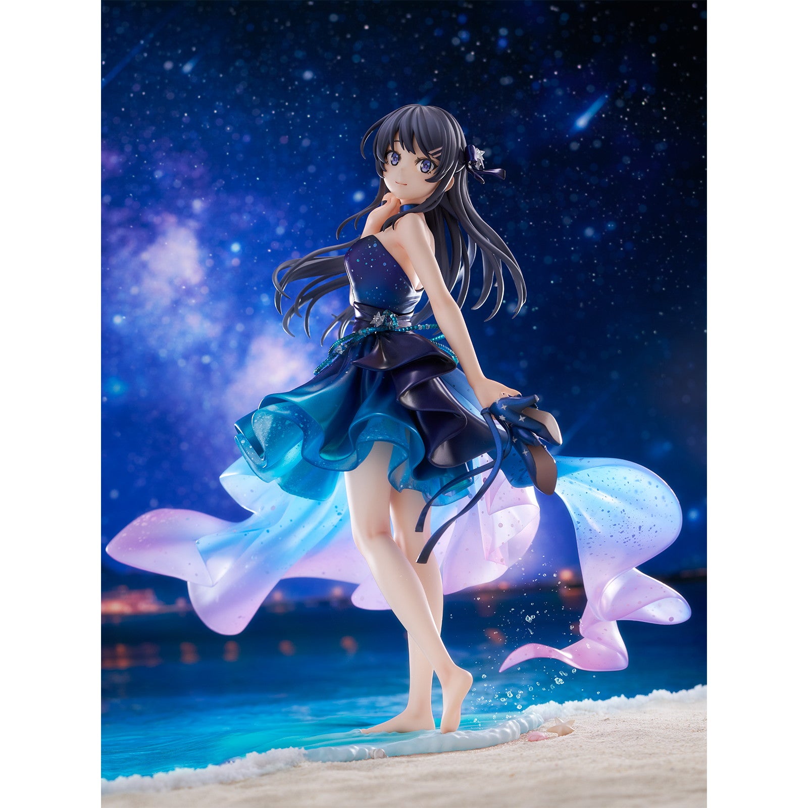 【新品即納】[FIG] SHIBUYA SCRAMBLE FIGURE 桜島麻衣(さくらじままい) -Starry Dress Ver.- 青春ブタ野郎はバニーガール先輩の夢を見ない 1/7 完成品 フィギュア CyberZ(20260220)