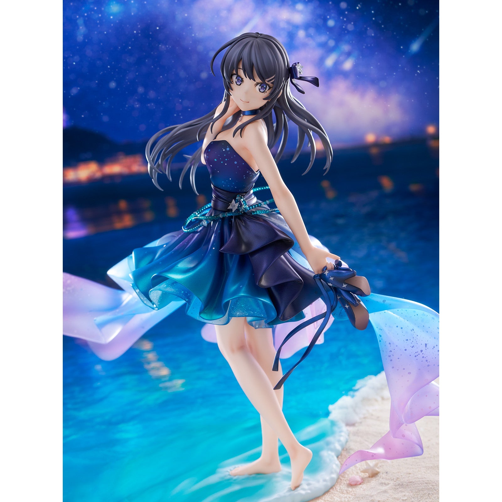 【新品即納】[FIG] SHIBUYA SCRAMBLE FIGURE 桜島麻衣(さくらじままい) -Starry Dress Ver.- 青春ブタ野郎はバニーガール先輩の夢を見ない 1/7 完成品 フィギュア CyberZ(20260220)