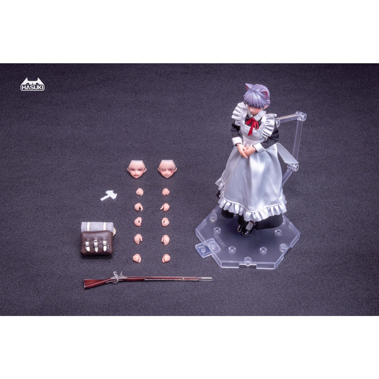 【新品即納】[FIG] POCKET ARTシリーズ PA010 メイド銃士 FKEY 1/12 完成品 アクションフィギュア HASUKI(ハスキ)(20260319)