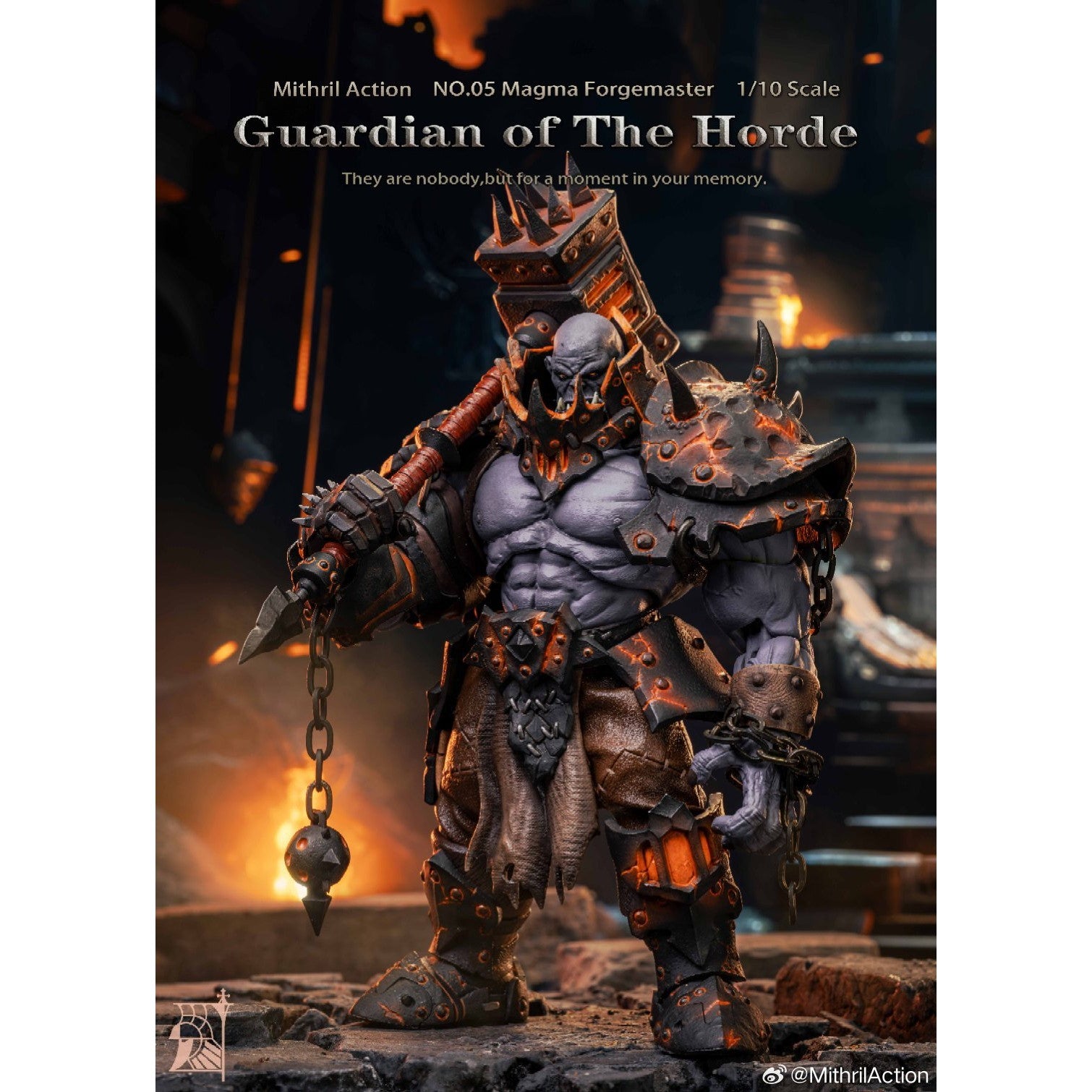 【新品即納】[FIG] Guardian of The Horde(ガーディアンオブザホード) NO.05 Magma Forgemaster(マグマフォージマスター) 1/10 完成品 可動フィギュア Mithril Action(ミスリルアクション)(20250630)