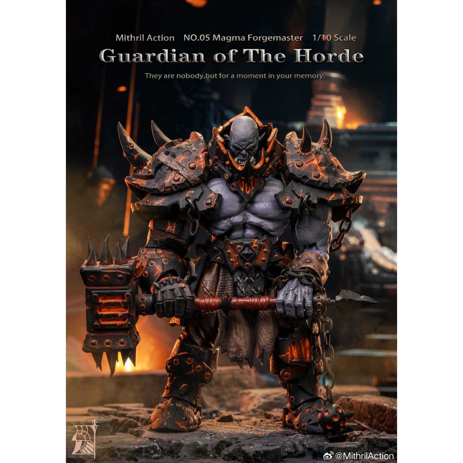 【新品即納】[FIG] Guardian of The Horde(ガーディアンオブザホード) NO.05 Magma Forgemaster(マグマフォージマスター) 1/10 完成品 可動フィギュア Mithril Action(ミスリルアクション)(20250630)