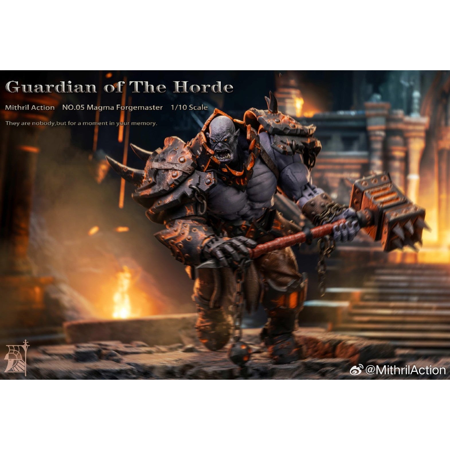 【新品即納】[FIG] Guardian of The Horde(ガーディアンオブザホード) NO.05 Magma Forgemaster(マグマフォージマスター) 1/10 完成品 可動フィギュア Mithril Action(ミスリルアクション)(20250630)
