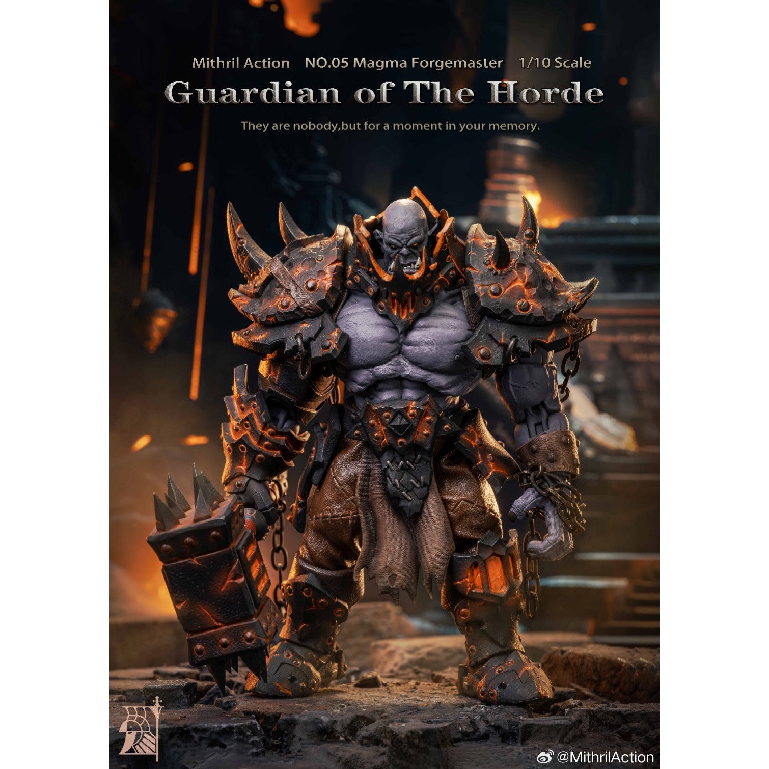 【新品即納】[FIG] Guardian of The Horde(ガーディアンオブザホード) NO.05 Magma Forgemaster(マグマフォージマスター) 1/10 完成品 可動フィギュア Mithril Action(ミスリルアクション)(20250630)