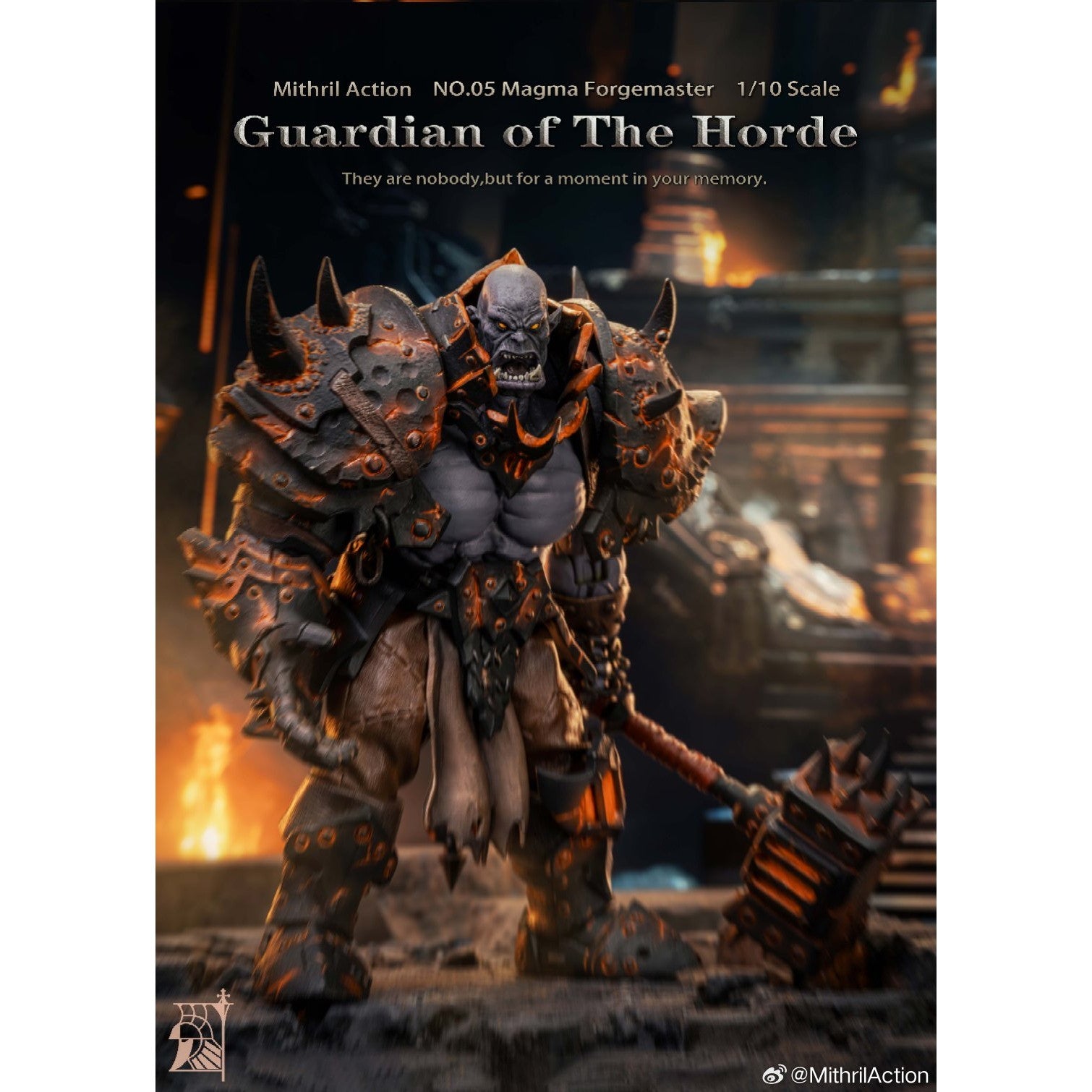 【新品即納】[FIG] Guardian of The Horde(ガーディアンオブザホード) NO.05 Magma Forgemaster(マグマフォージマスター) 1/10 完成品 可動フィギュア Mithril Action(ミスリルアクション)(20250630)