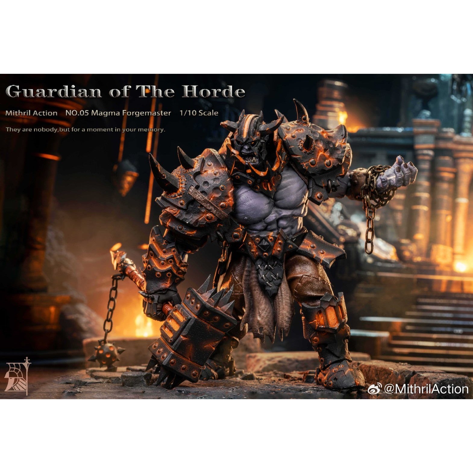 【新品即納】[FIG] Guardian of The Horde(ガーディアンオブザホード) NO.05 Magma Forgemaster(マグマフォージマスター) 1/10 完成品 可動フィギュア Mithril Action(ミスリルアクション)(20250630)