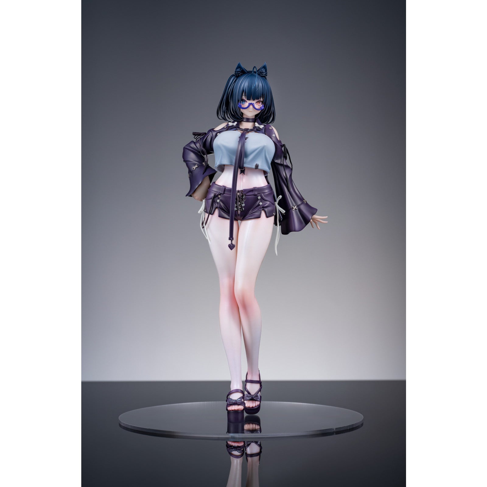 【新品即納】[FIG] ストッキング&カード付属 試着室でストッキングを選びながら選択に悩む黒茶子 1/6 完成品 フィギュア DKSTUDIO(20251231)