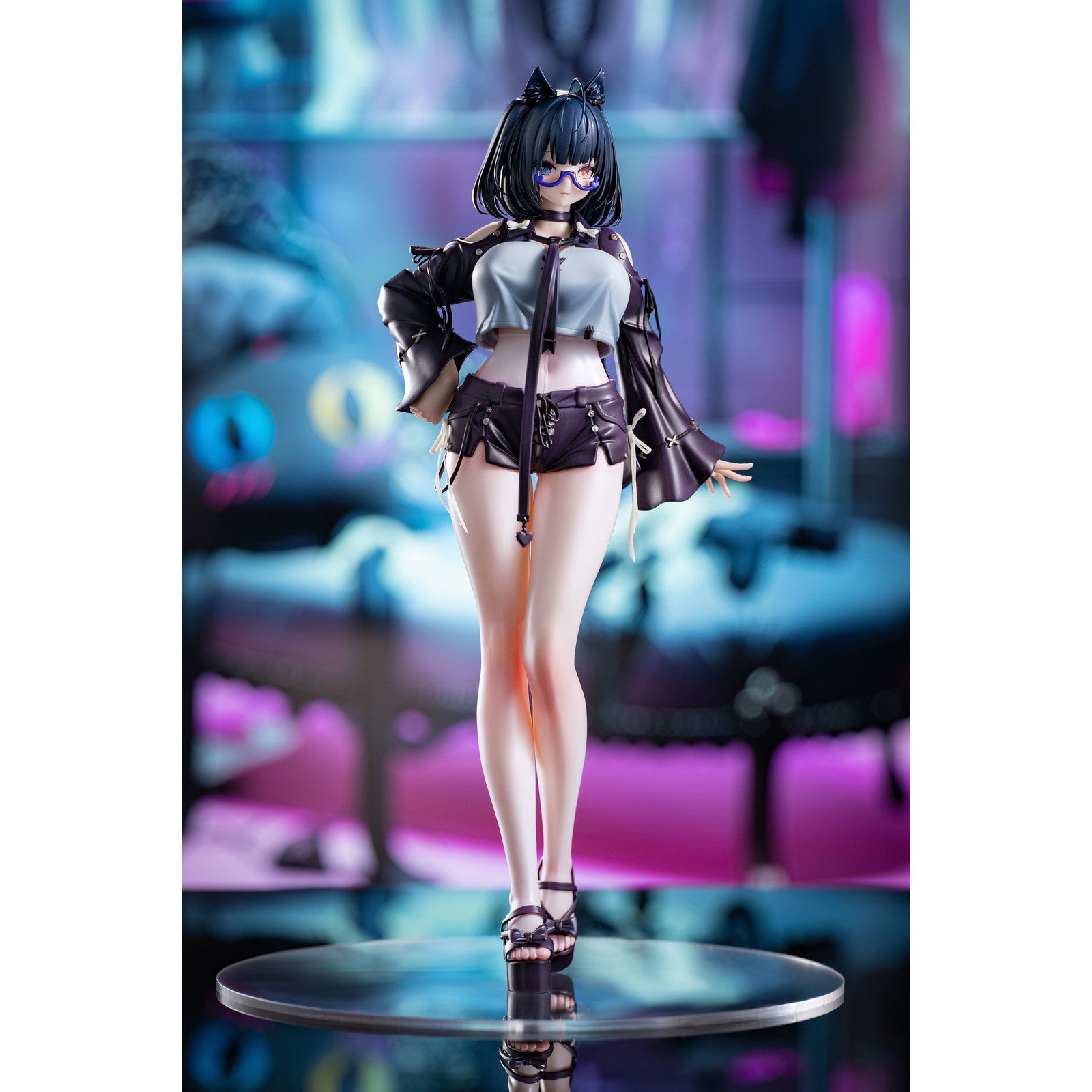 【新品即納】[FIG] ストッキング&カード付属 試着室でストッキングを選びながら選択に悩む黒茶子 1/6 完成品 フィギュア DKSTUDIO(20251231)