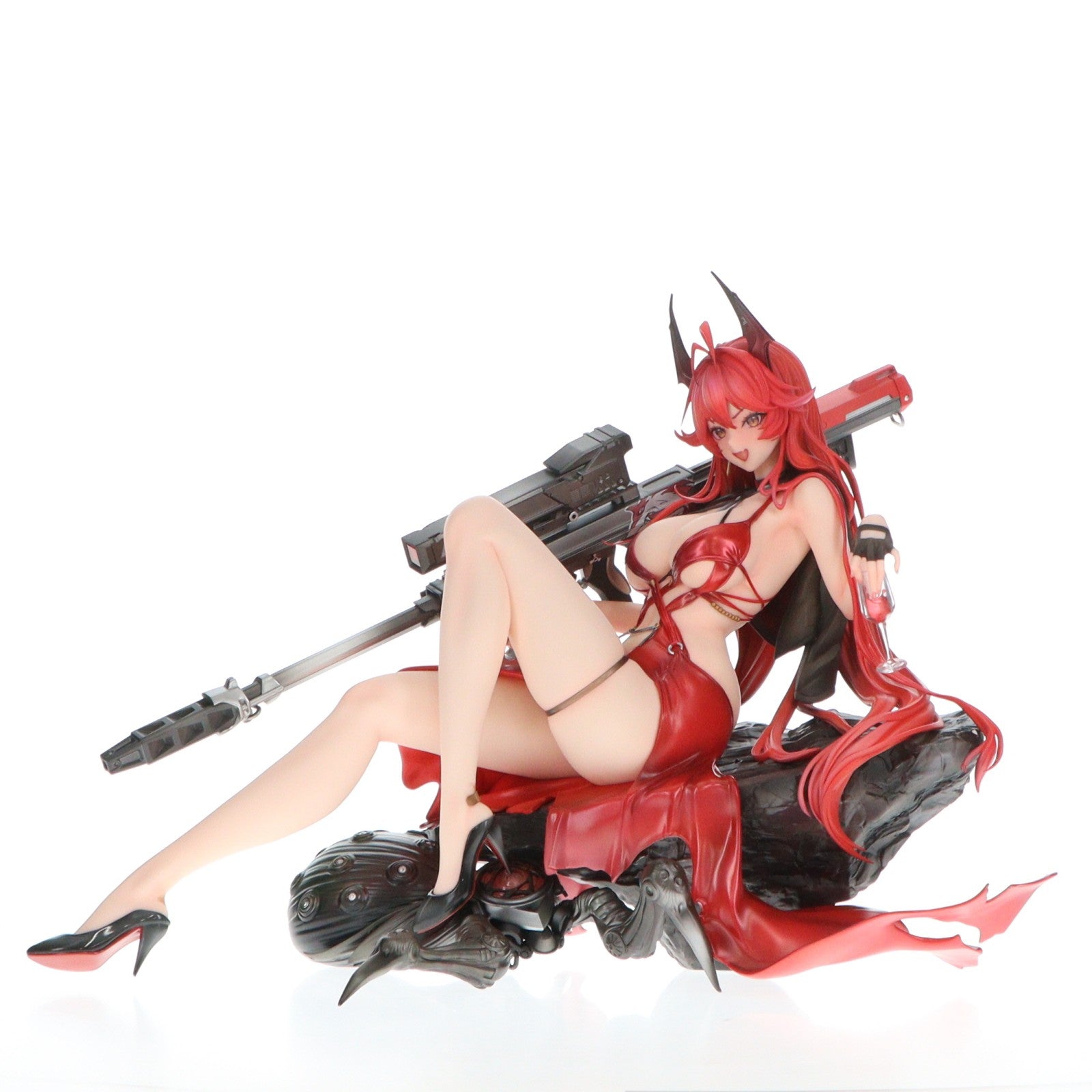 【中古即納】[FIG] アクリルプレート付属 レッドフード ナンセンスレッド 豪華版 勝利の女神:NIKKE(ニケ) 1/4 完成品 フィギュア HOBBY SAKURA(ホビーサクラ)(20260131)