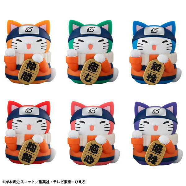 【新品即納】[FIG] (BOX) MEGA CAT PROJECT ニャルト! カラフル☆招き猫FORTUNE NARUTO-ナルト- フィギュア(6個) メガハウス(20250731)