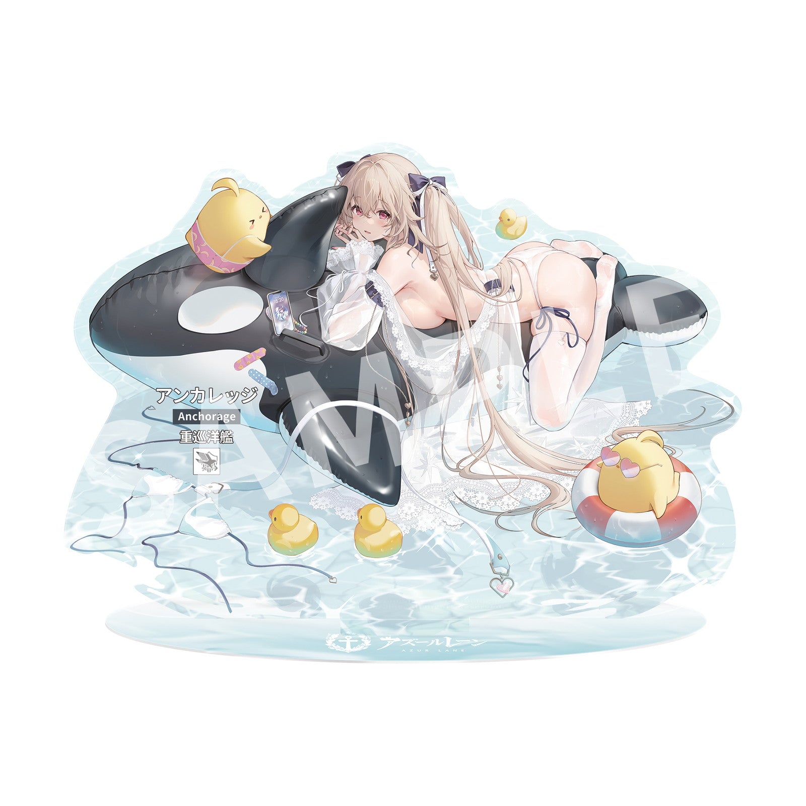 【新品即納】[FIG] アクリルスタンド付属 アンカレッジ ドルフィンブルー・レッスンVer. アズールレーン 1/7 完成品 フィギュア APEX(エーペックス)(20260228)