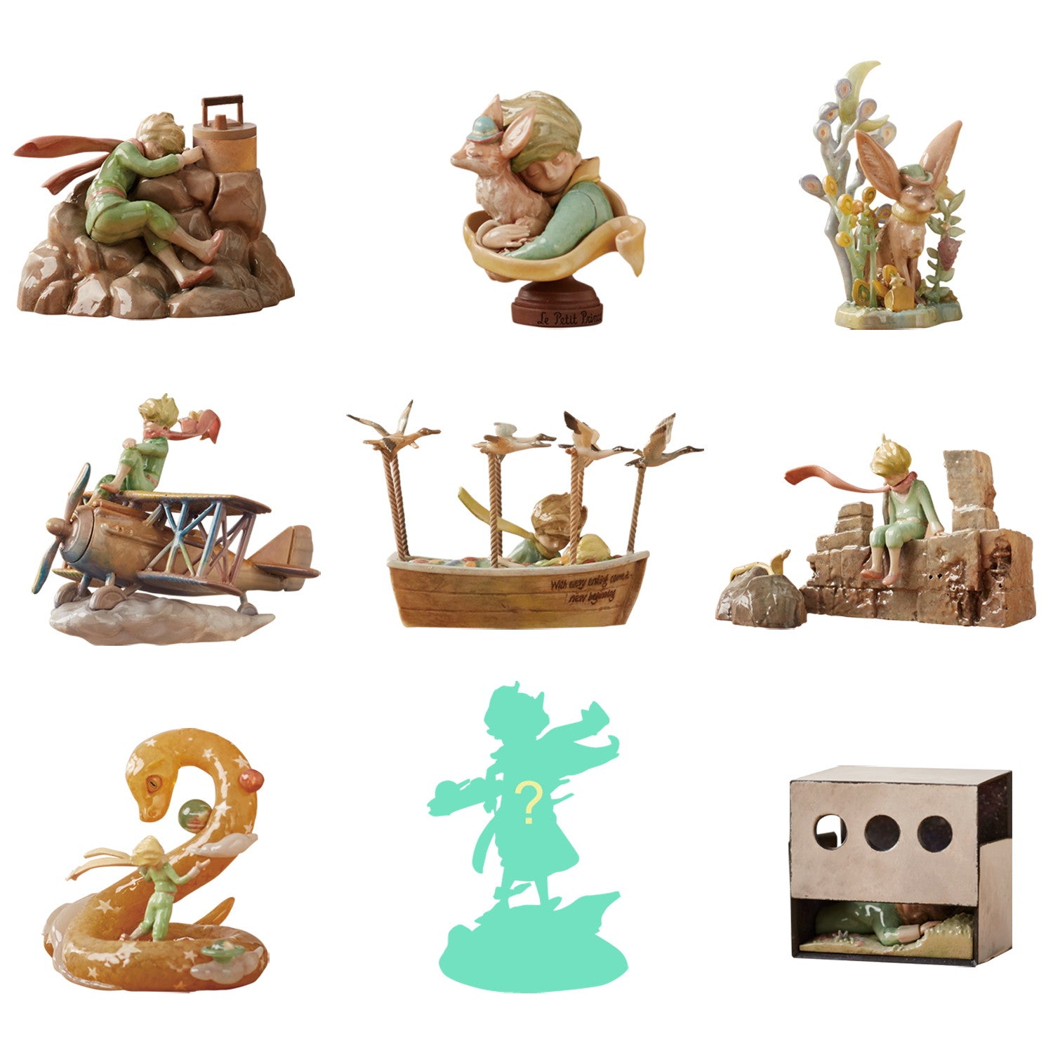 【新品即納】[FIG] (BOX) Le Petit Prince Zu&Pi 星の王子さま2 星の流浪曲 トレーディングフィギュア(8個) 海洋堂(20250228)