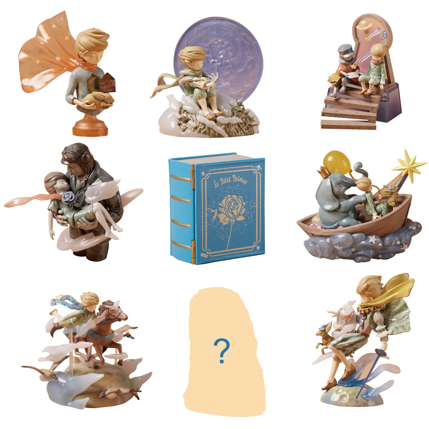 【新品即納】[FIG] (BOX) Le Petit Prince Zu&Pi 星の王子さま3 永遠の想像 トレーディングフィギュア(8個) 海洋堂(20250228)