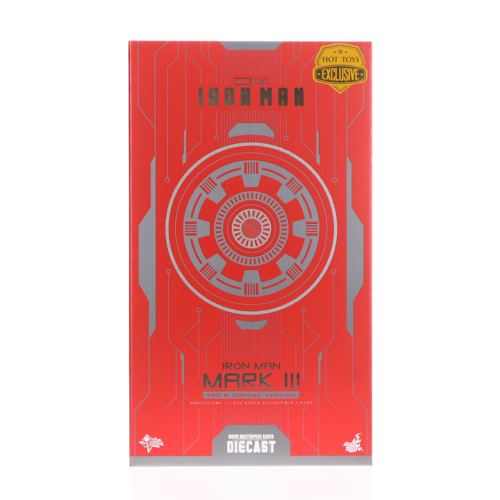 【中古即納】[FIG] トイサピエンス限定 ムービー・マスターピース DIECAST アイアンマン・マーク3(レッド&シルバー・クロムカラー) 1/6 完成品 可動フィギュア(MM#744D64) ホットトイズ(20240726)