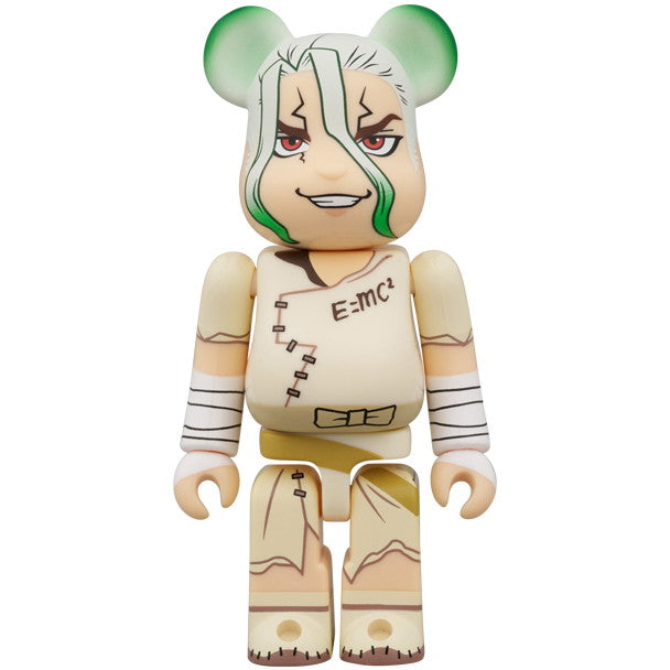 【新品即納】[FIG] BE@RBRICK(ベアブリック) 石神千空(いしがみせんくう) & あさぎりゲン 2PCS SET Dr.STONE(ドクターストーン) 完成品 可動フィギュア メディコム・トイ(20250622)