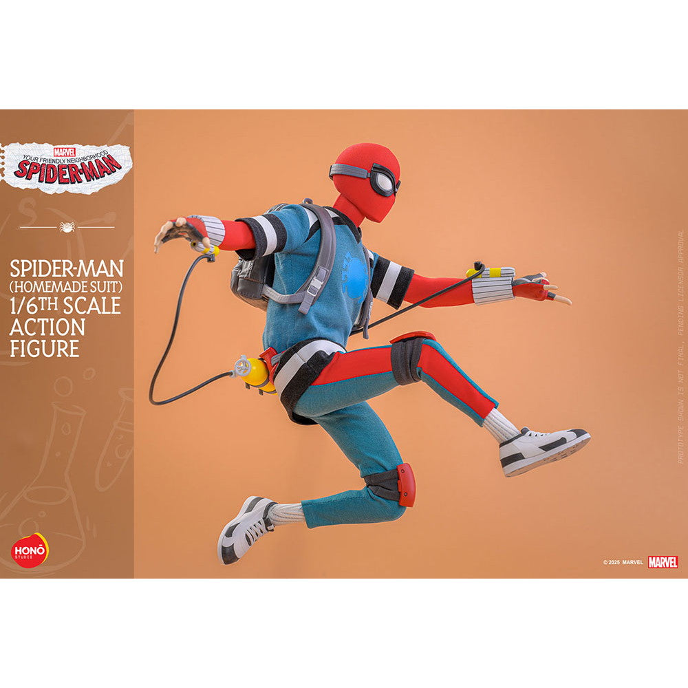 【新品即納】[FIG] 炎スタジオ スパイダーマン(ホームメイド・スーツ) スパイダーマン:フレンドリー・ネイバーフッド 1/6 完成品 可動フィギュア(HS#007) ホットトイズ(20260228)