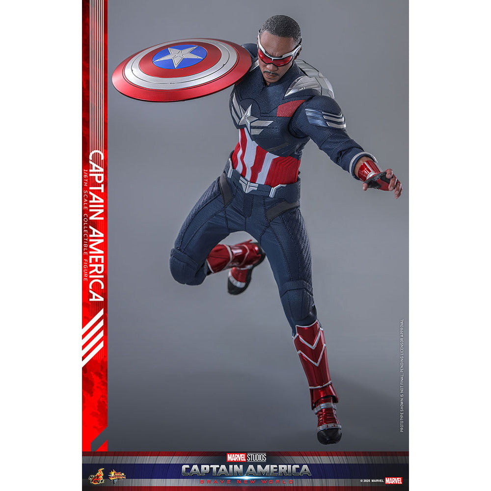 【新品即納】[FIG] ムービー・マスターピース キャプテン・アメリカ キャプテン・アメリカ:ブレイブ・ニュー・ワールド 1/6 完成品 可動フィギュア(MM#779) ホットトイズ(20250528)