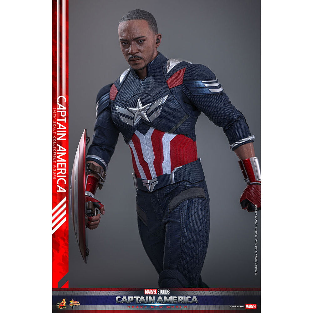 【新品即納】[FIG] ムービー・マスターピース キャプテン・アメリカ キャプテン・アメリカ:ブレイブ・ニュー・ワールド 1/6 完成品 可動フィギュア(MM#779) ホットトイズ(20250528)