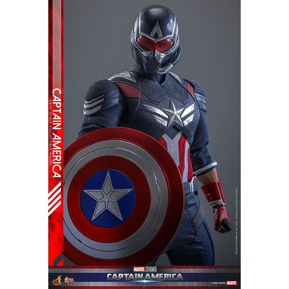 【新品即納】[FIG] ムービー・マスターピース キャプテン・アメリカ キャプテン・アメリカ:ブレイブ・ニュー・ワールド 1/6 完成品 可動フィギュア(MM#779) ホットトイズ(20250528)