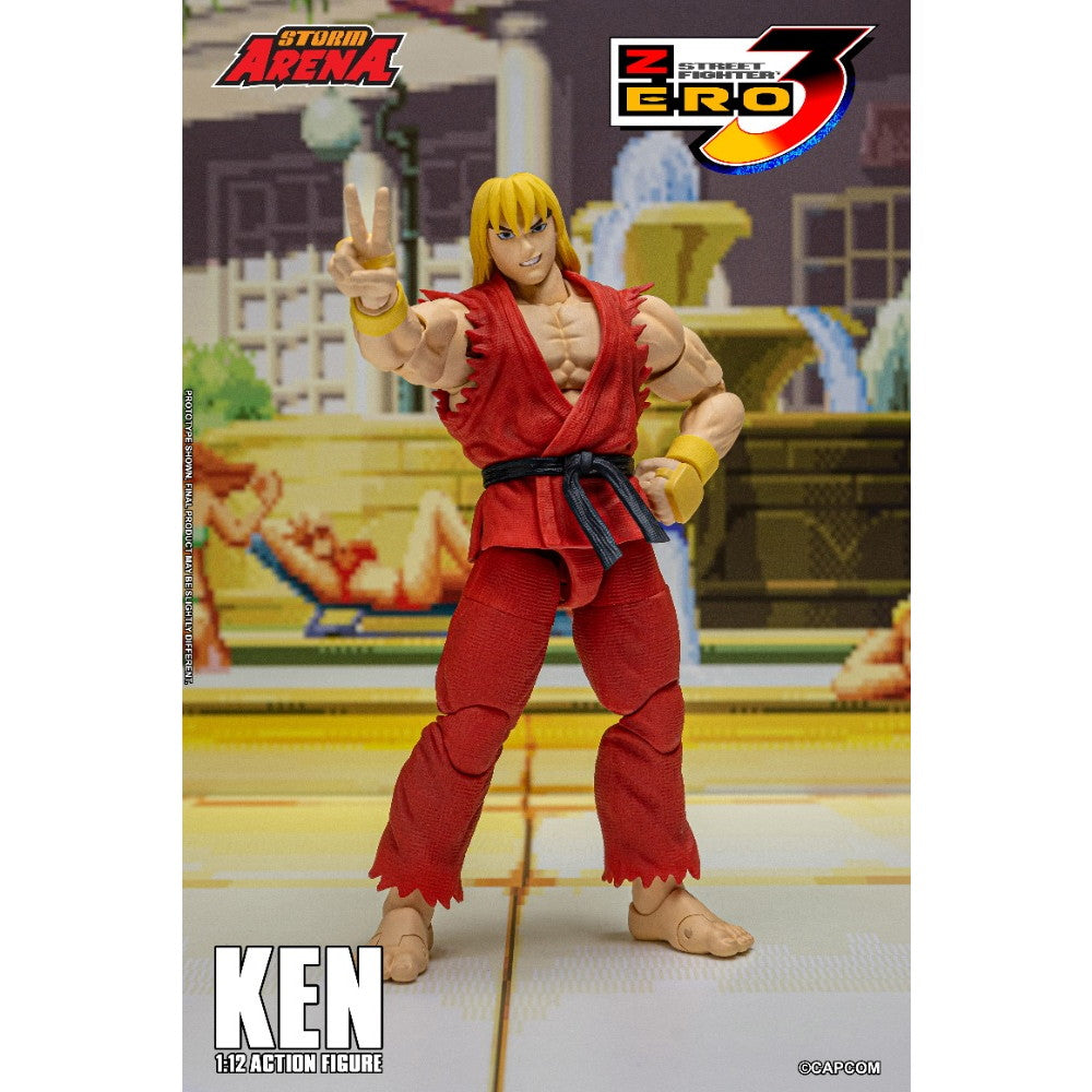 【新品即納】[FIG] Storm Arena(ストームアリーナ) ケン ストリートファイターZERO3 1/12 アクションフィギュア(SFSA01) ストームコレクティブルズ(20250630)