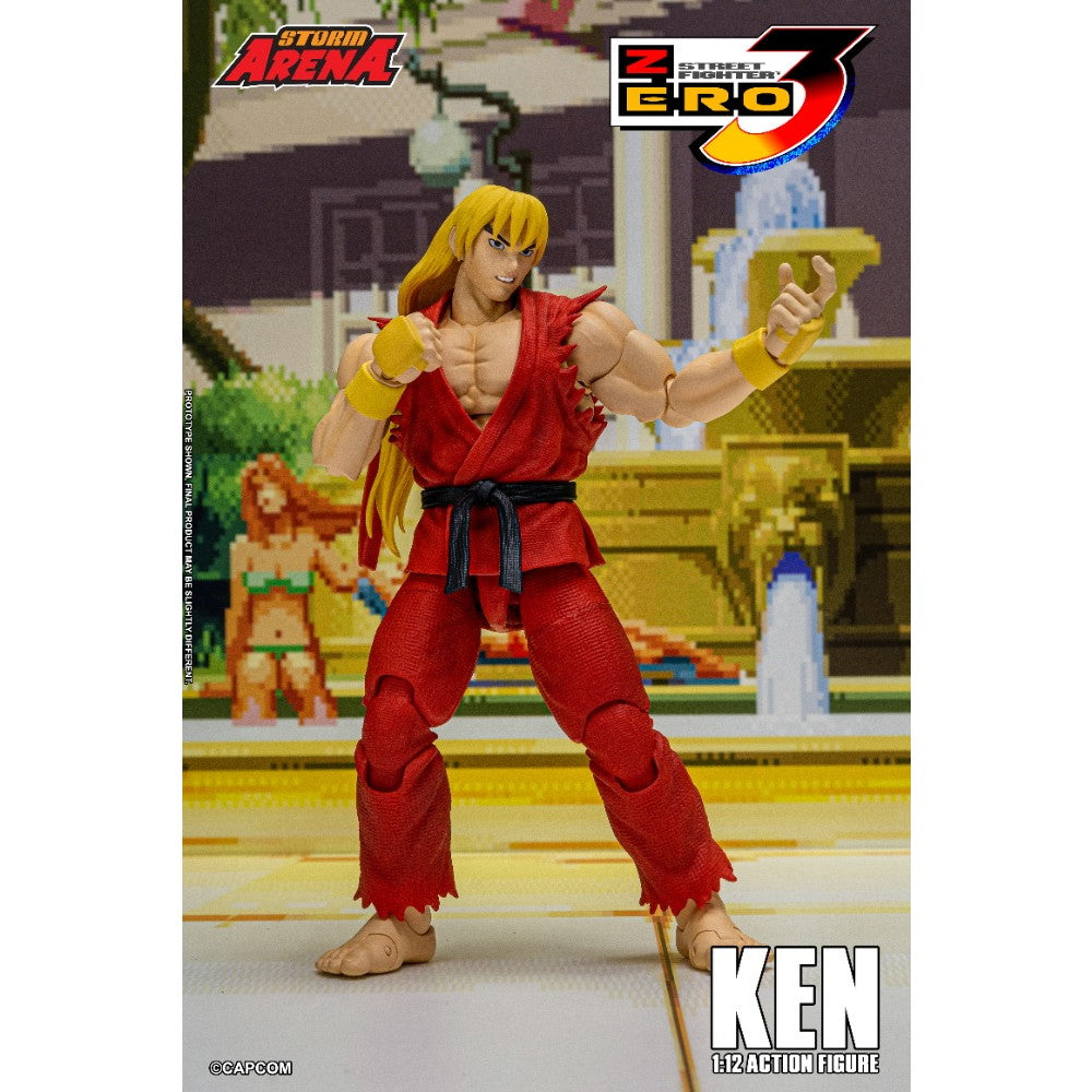【新品即納】[FIG] Storm Arena(ストームアリーナ) ケン ストリートファイターZERO3 1/12 アクションフィギュア(SFSA01) ストームコレクティブルズ(20250630)