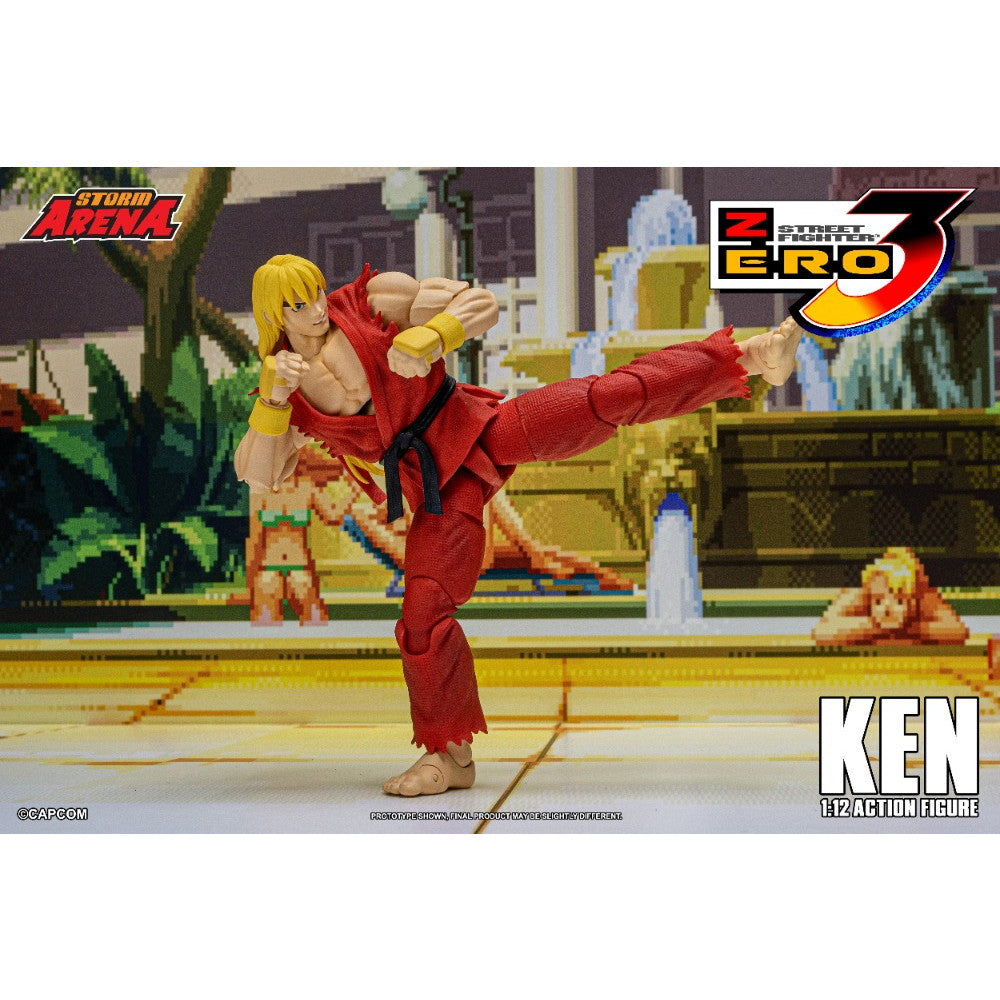 【新品即納】[FIG] Storm Arena(ストームアリーナ) ケン ストリートファイターZERO3 1/12 アクションフィギュア(SFSA01) ストームコレクティブルズ(20250630)