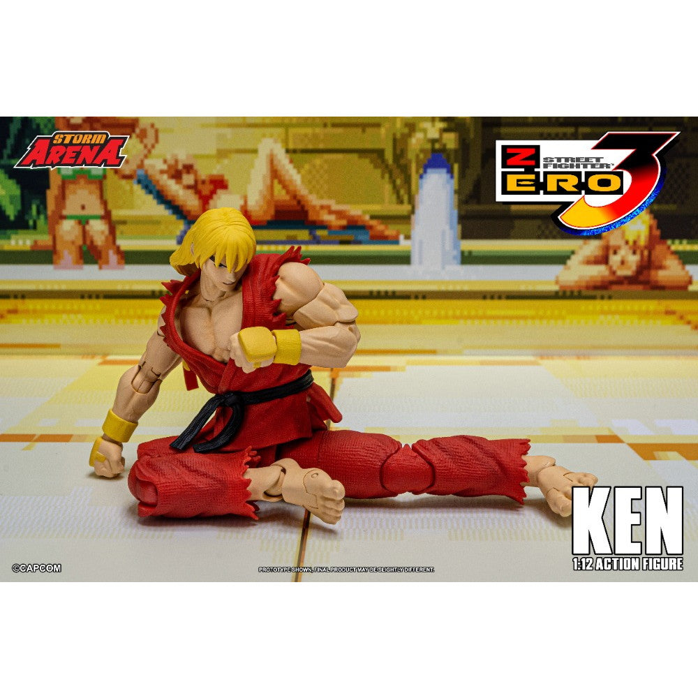 【新品即納】[FIG] Storm Arena(ストームアリーナ) ケン ストリートファイターZERO3 1/12 アクションフィギュア(SFSA01) ストームコレクティブルズ(20250630)