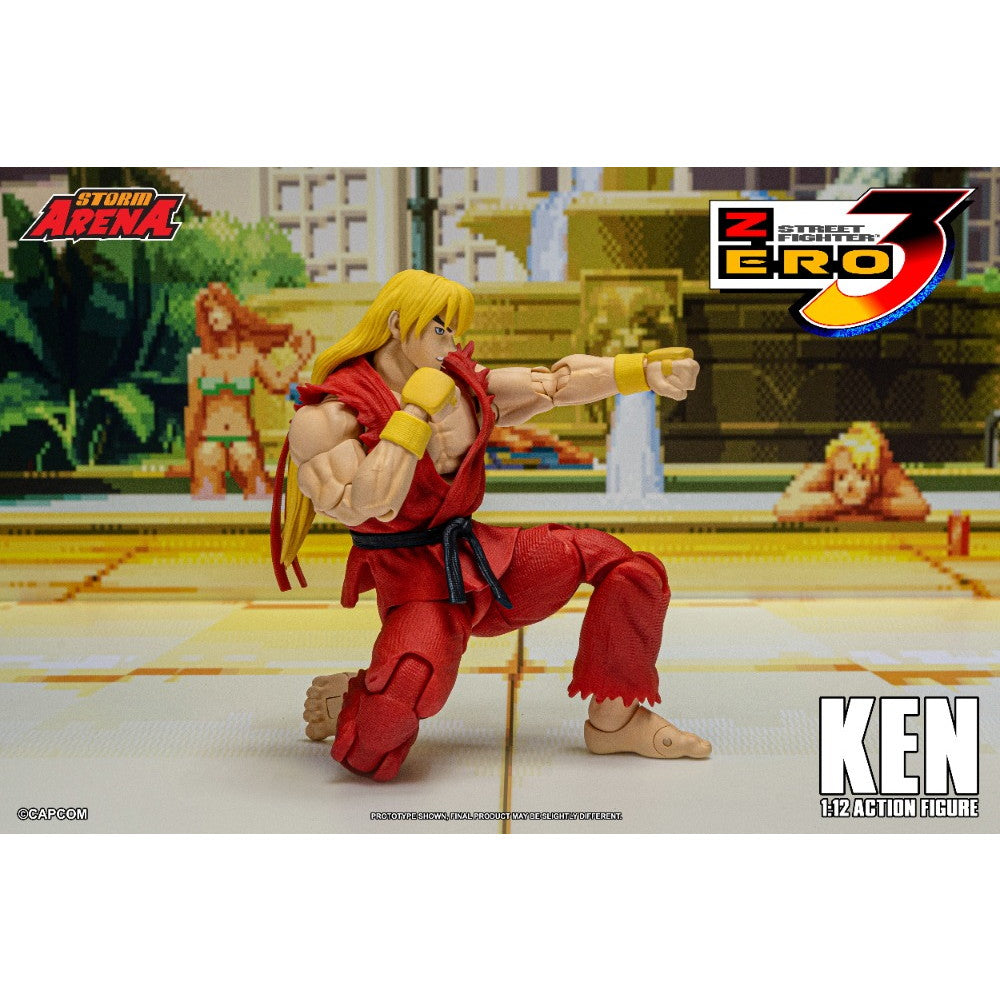 【新品即納】[FIG] Storm Arena(ストームアリーナ) ケン ストリートファイターZERO3 1/12 アクションフィギュア(SFSA01) ストームコレクティブルズ(20250630)