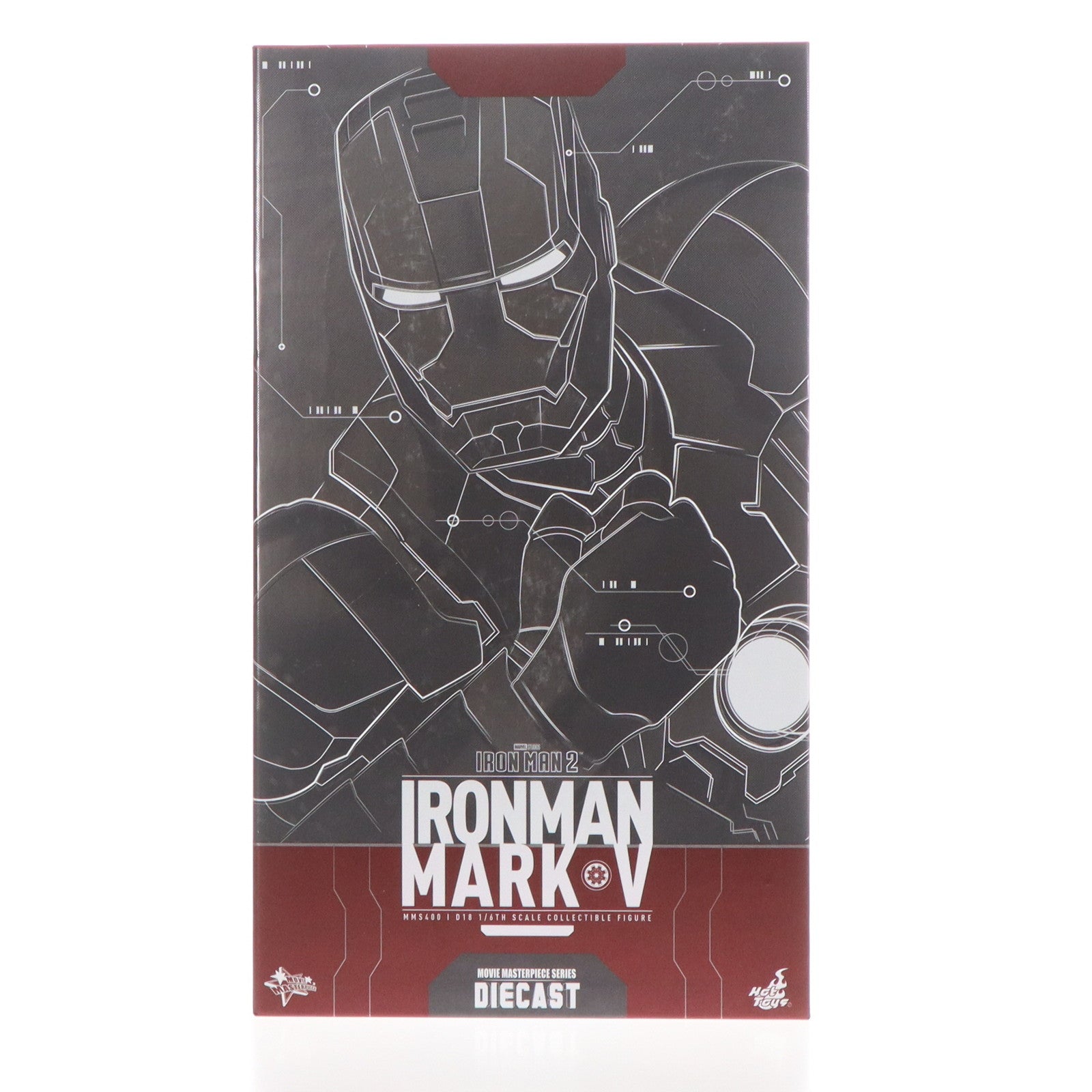 【中古即納】[FIG] (再販) ムービー・マスターピース DIECAST アイアンマン・マーク5 アイアンマン2 1/6 完成品 可動フィギュア(MM#400D18) ホットトイズ(20220630)