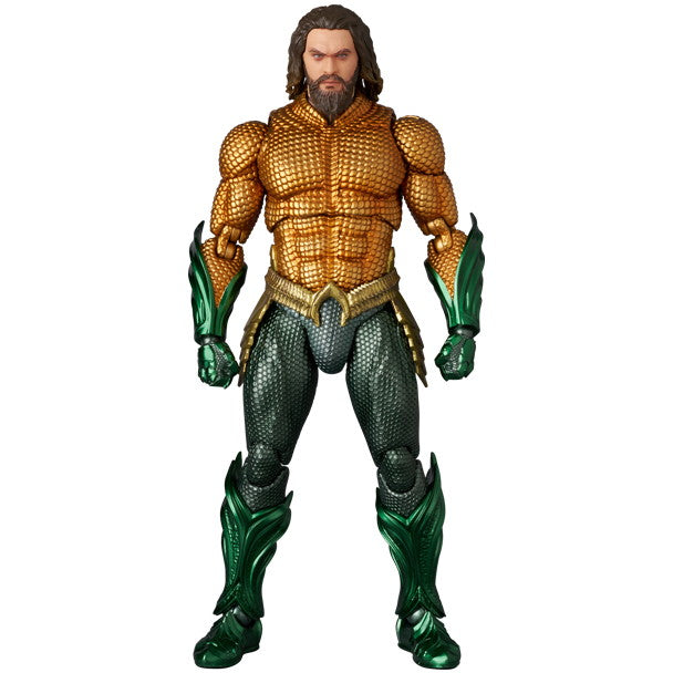 【新品】【お取り寄せ】[FIG] マフェックス No.267 MAFEX AQUAMAN(GOLD & GREEN SUIT)(アクアマン ゴールド&グリーンスーツ) アクアマン/失われた王国 完成品 可動フィギュア メディコム・トイ(20251231)