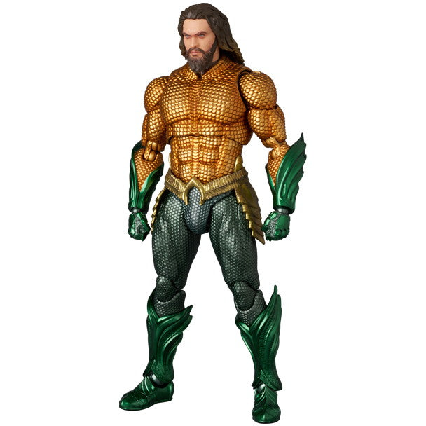 【新品】【お取り寄せ】[FIG] マフェックス No.267 MAFEX AQUAMAN(GOLD & GREEN SUIT)(アクアマン ゴールド&グリーンスーツ) アクアマン/失われた王国 完成品 可動フィギュア メディコム・トイ(20251231)