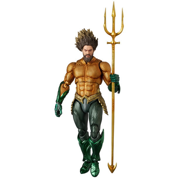 【新品】【お取り寄せ】[FIG] マフェックス No.267 MAFEX AQUAMAN(GOLD & GREEN SUIT)(アクアマン ゴールド&グリーンスーツ) アクアマン/失われた王国 完成品 可動フィギュア メディコム・トイ(20251231)