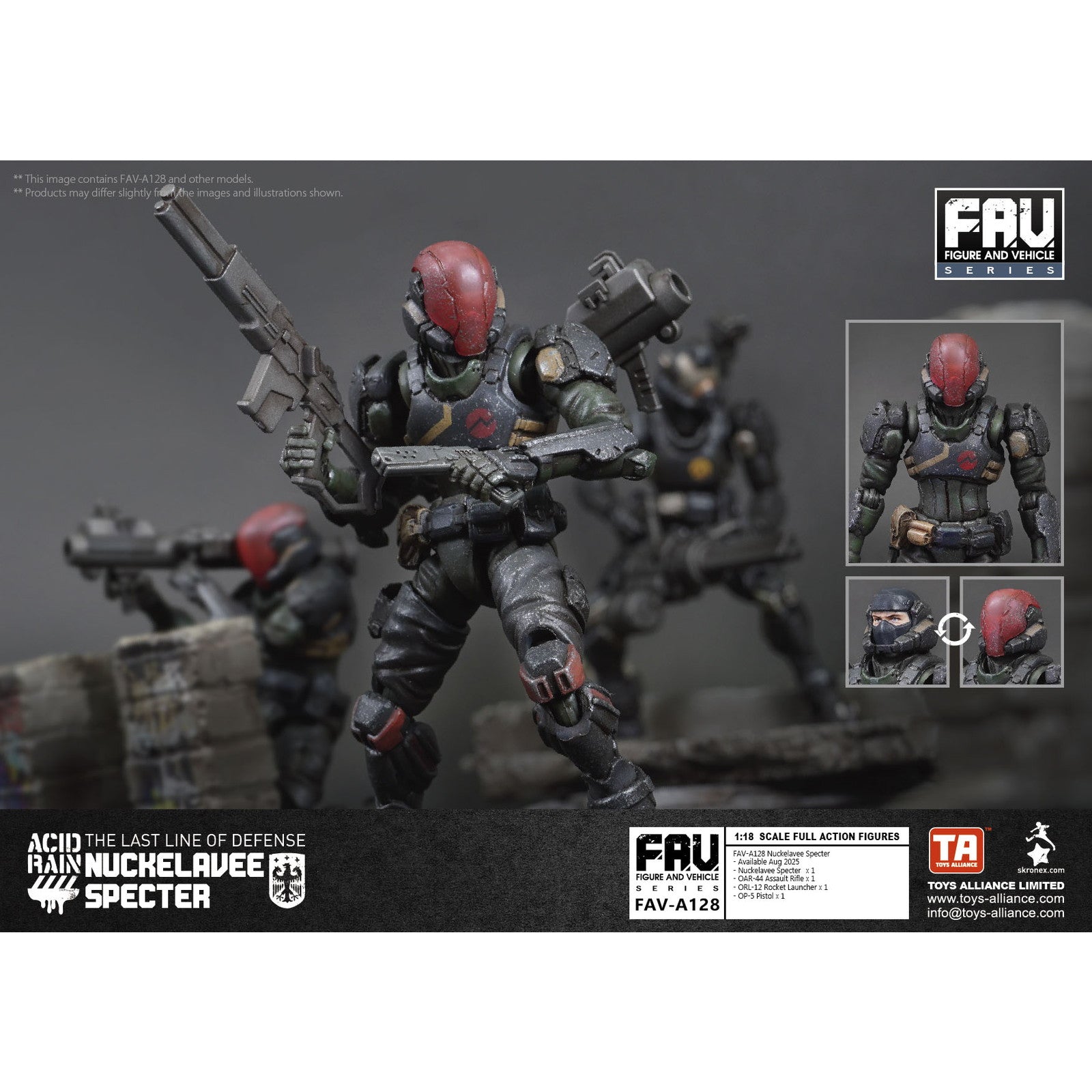 【新品即納】[FIG] マイルストン流通限定 FAV-A128 ナックラヴィー幽霊 アシッドレイン 1/18 完成品 可動フィギュア TOYS ALLIANCE(トイアライアンス)(20250831)